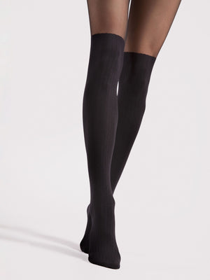Collant Donna effetto parigina 30 denari Eterno Fiore