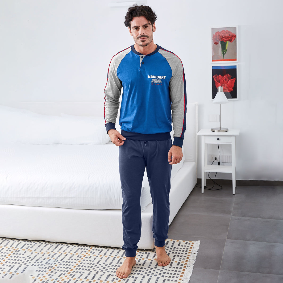 Pigiama uomo cotone Navigare B2141617