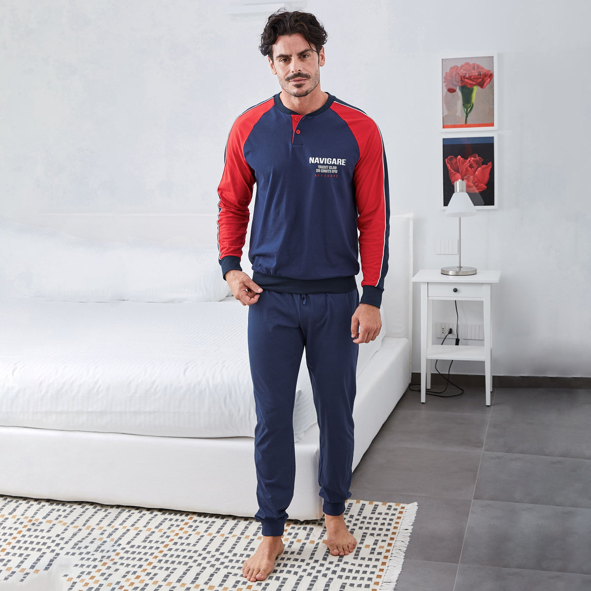 Pigiama uomo cotone Navigare B2141617