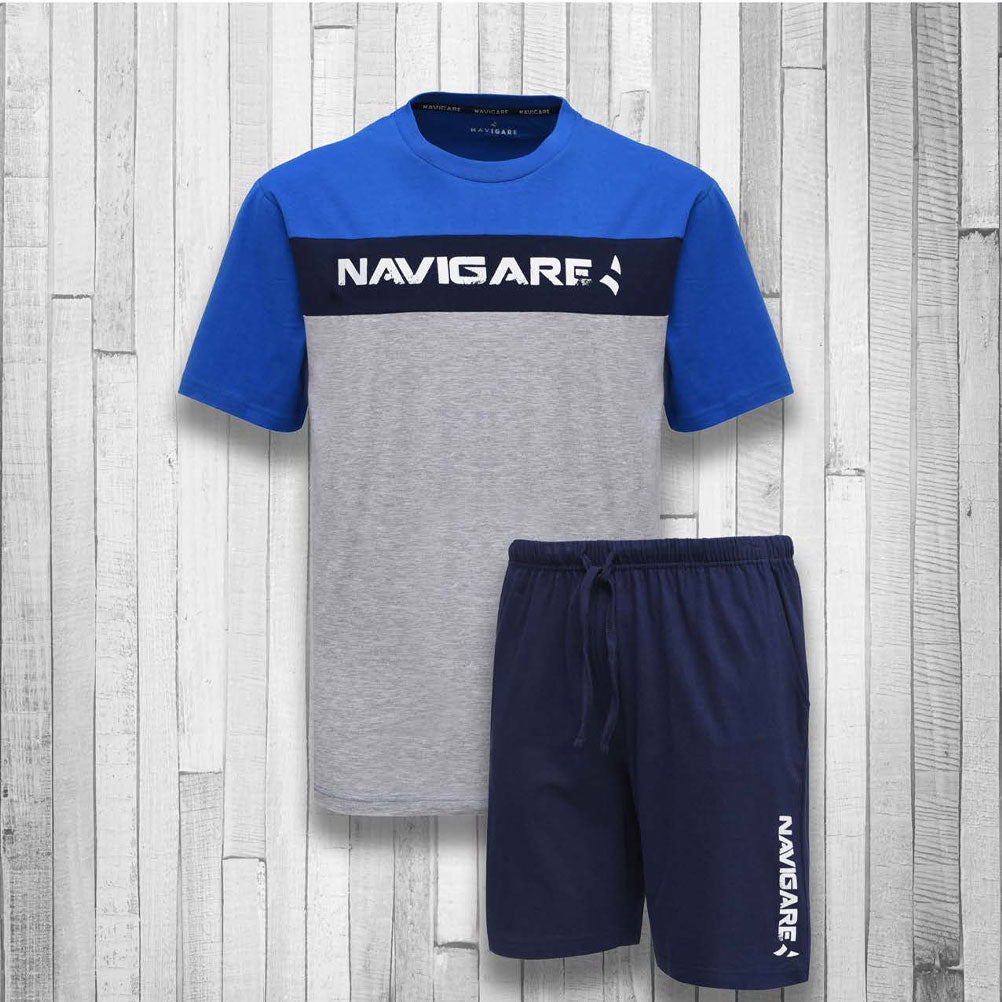 Pigiama uomo estivo T-shirt + pantaloncino Navigare B2141666