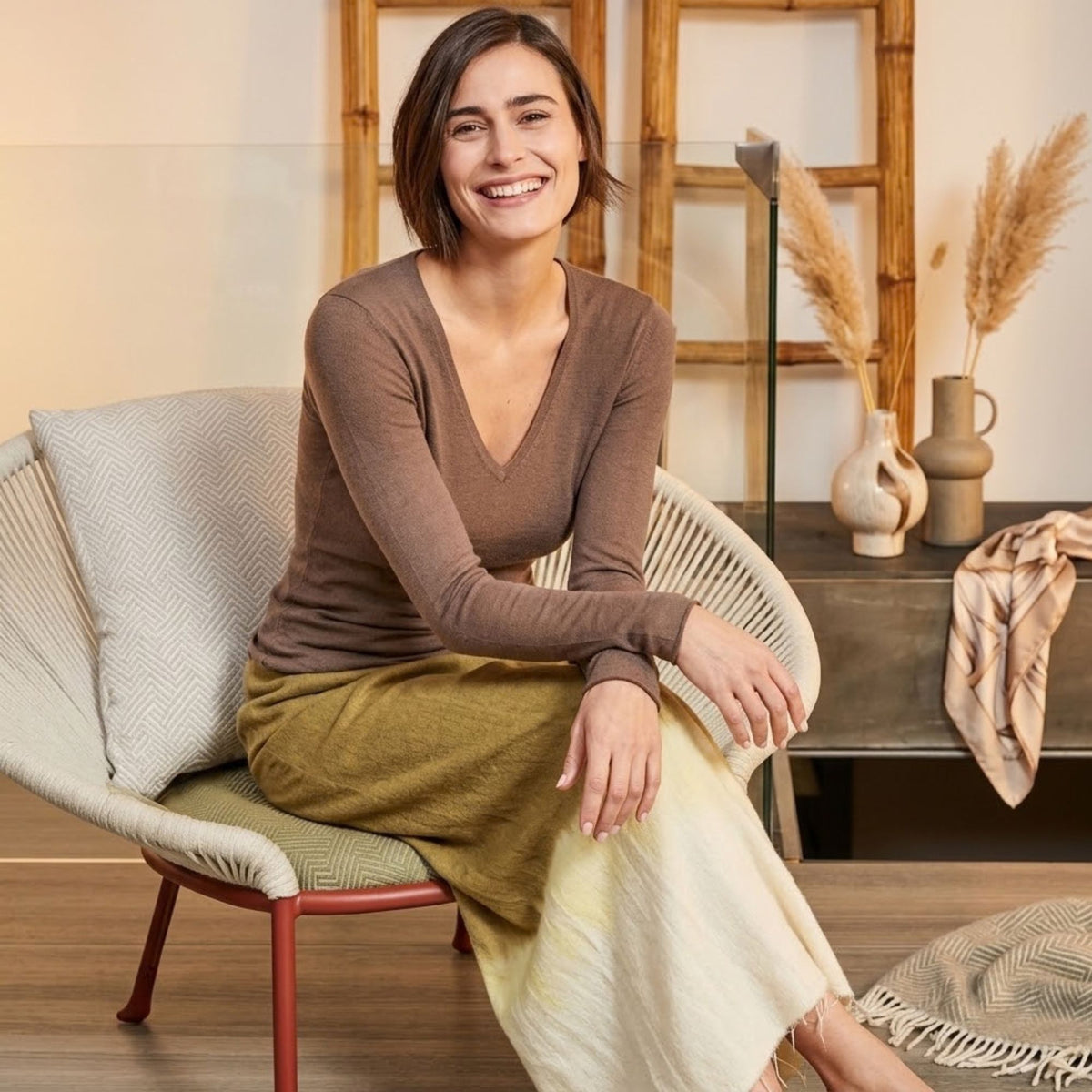 Maglia donna cashmere a punta Mysublime 1466