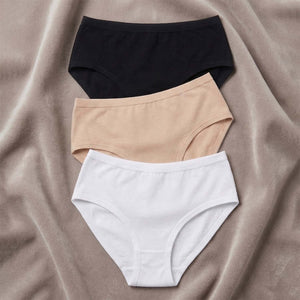 Slip donna vita alta cotone bielastico Bluintimo 1807- 3 pezzi