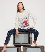 Pigiama donna Snoopy pile invernale Gisela 2/1837