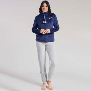 Pigiama caldo donna con zip a giacca in flannel Irge MI 1936