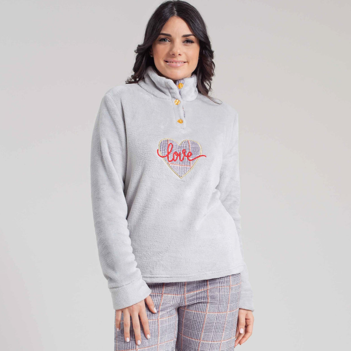 Pigiama donna caldo soffice flannel Irge 1940