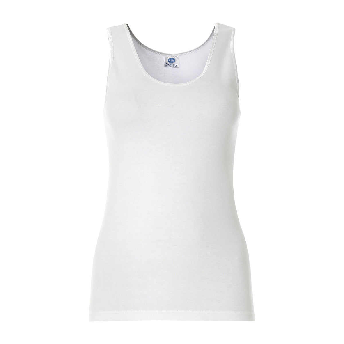 Canottiere donna spalla larga caldo cotone 2036 Snelly 3pz