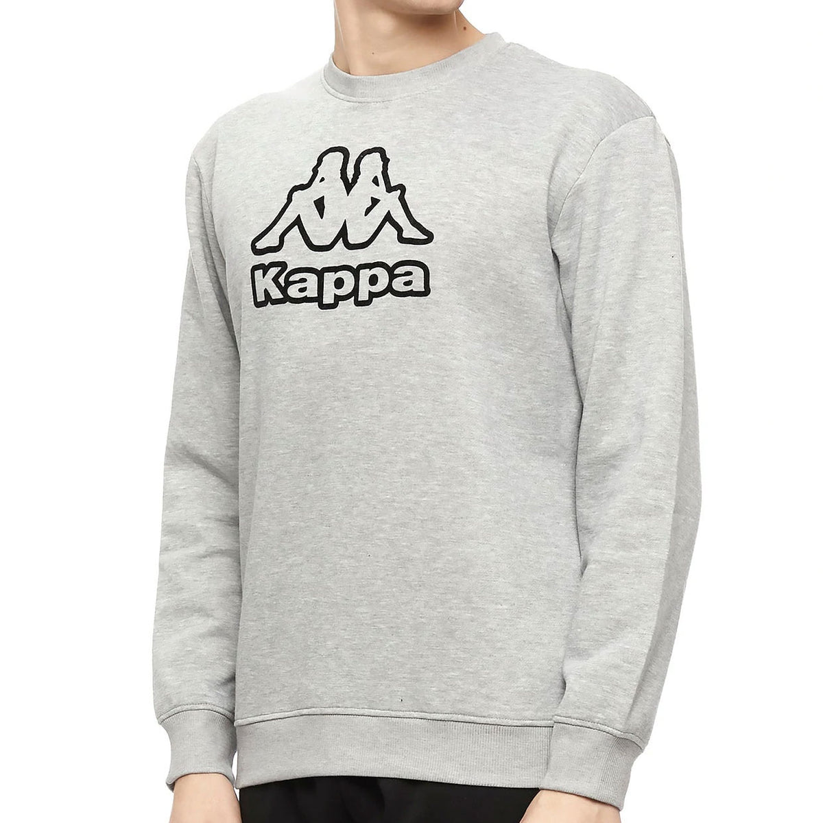 Pigiama tuta Kappa in cotone felpato sportiva 21285 grigio nero