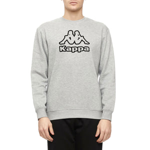 Pigiama tuta Kappa in cotone felpato sportiva 21285 grigio nero