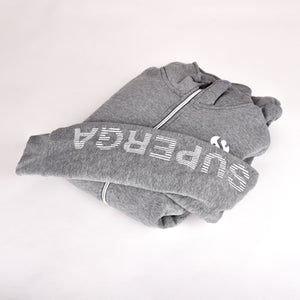 Tuta donna invernale aperta cotone felpato grigio 21658