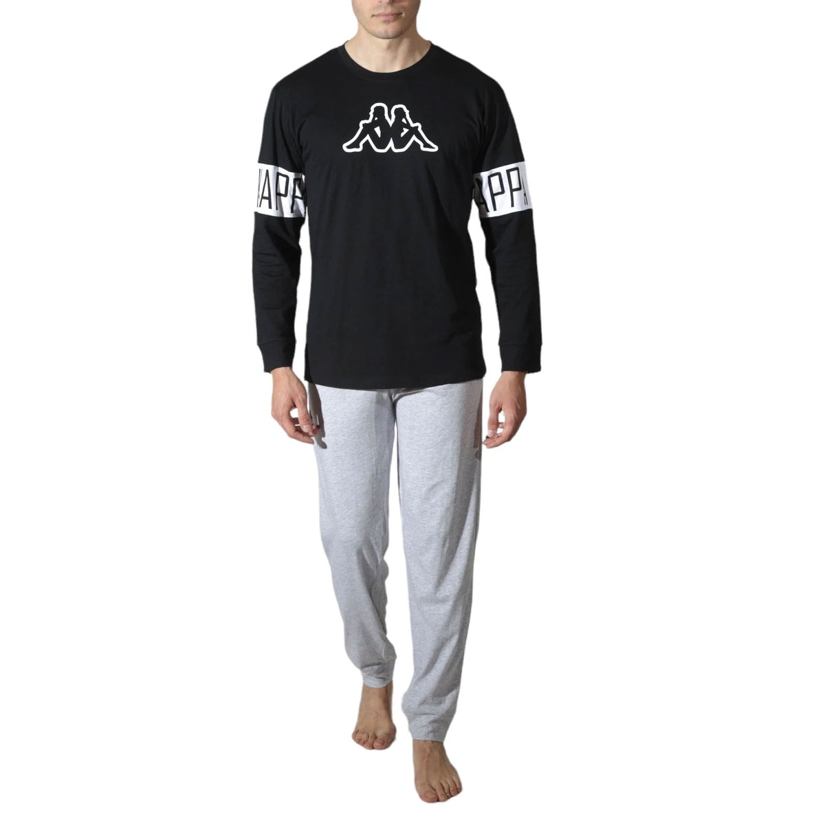 Pigiama Kappa uomo in cotone leggero sportivo KMS 22802 caviar