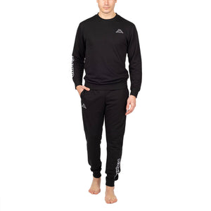 Pigiama uomo stile tuta Kappa KMS 22850 cotone nero