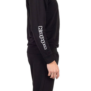 Pigiama uomo stile tuta Kappa KMS 22850 cotone nero