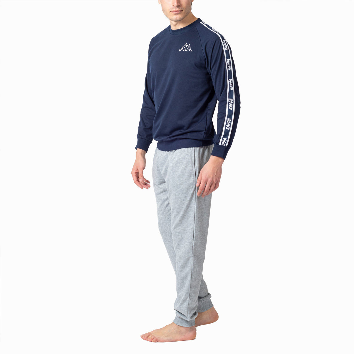 Pigiama uomo stile tuta Kappa KMS 22851 cotone Navy