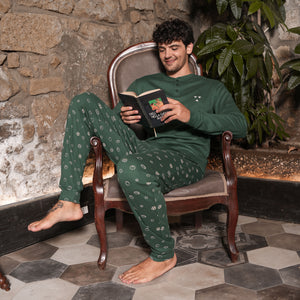 Pigiama uomo invernale Biancaluna Kissimo 23U00004 caldo cotone