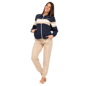 Tuta donna Superga felpa non garzata con zip SWS24303