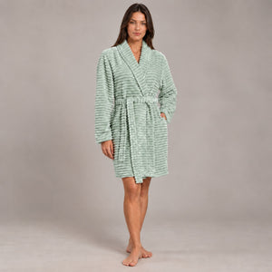 Giacca da camera donna scollo a scialle in coral Biancaluna 26D93007