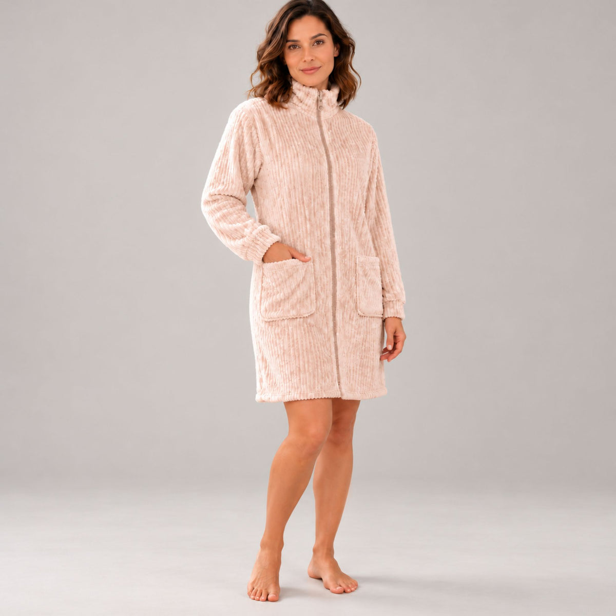Giacca da camera donna in coral Biancaluna 26D93013