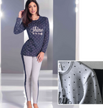 Pigiama donna Love and Bra 28199 caldo cotone