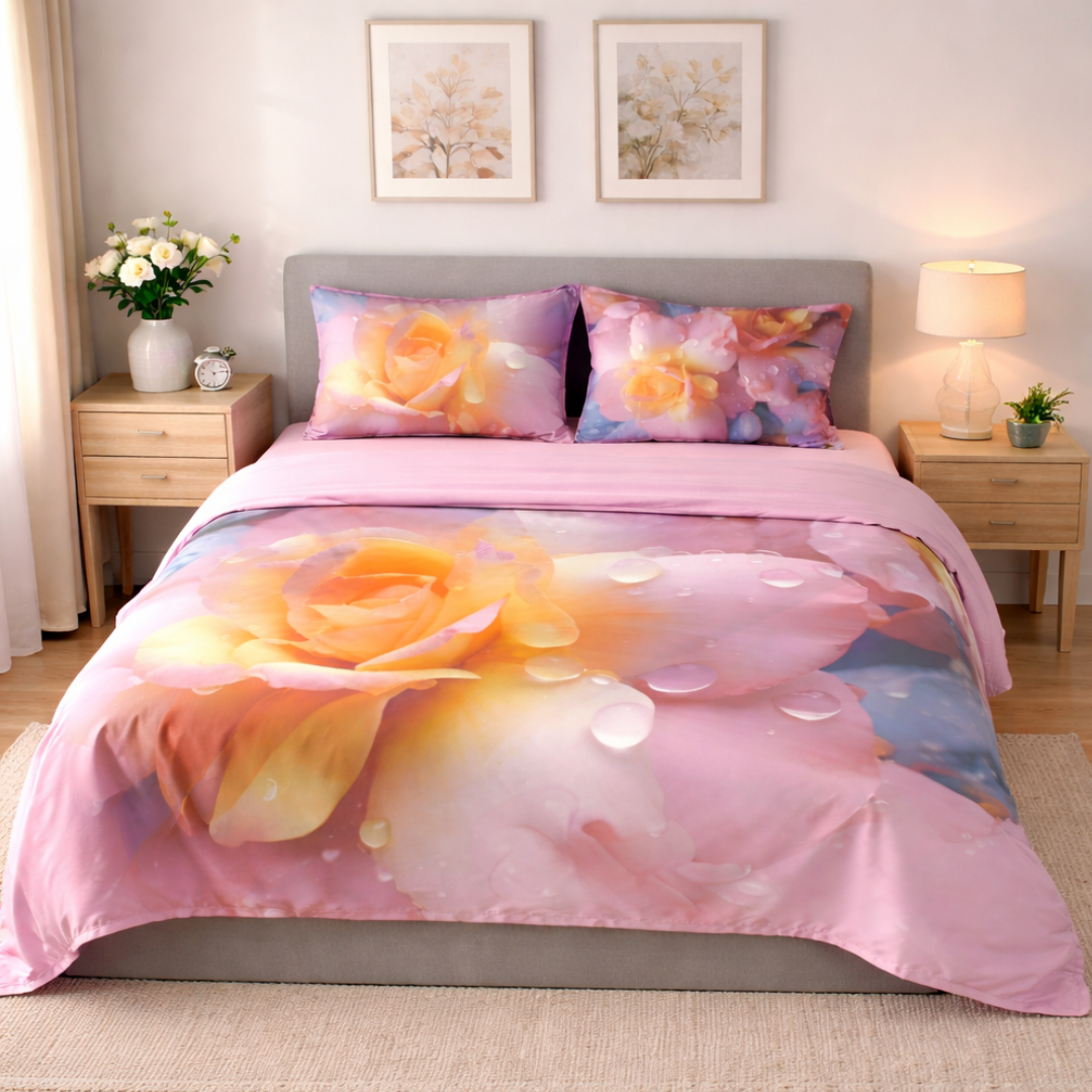 Completo letto 100% cotone Biancaluna Agata 