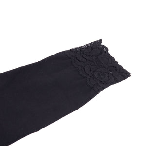 Lupetto Donna Irge IR/MD/47 con pizzo nero caldo cotone