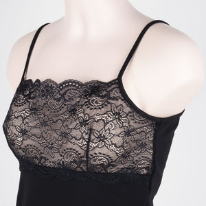 Canotta donna Rossoporpora DR670 spalla stretta con pizzo