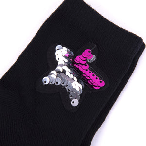 Calze corte bambina Meritex 4575 stellina caldo cotone 6 pz