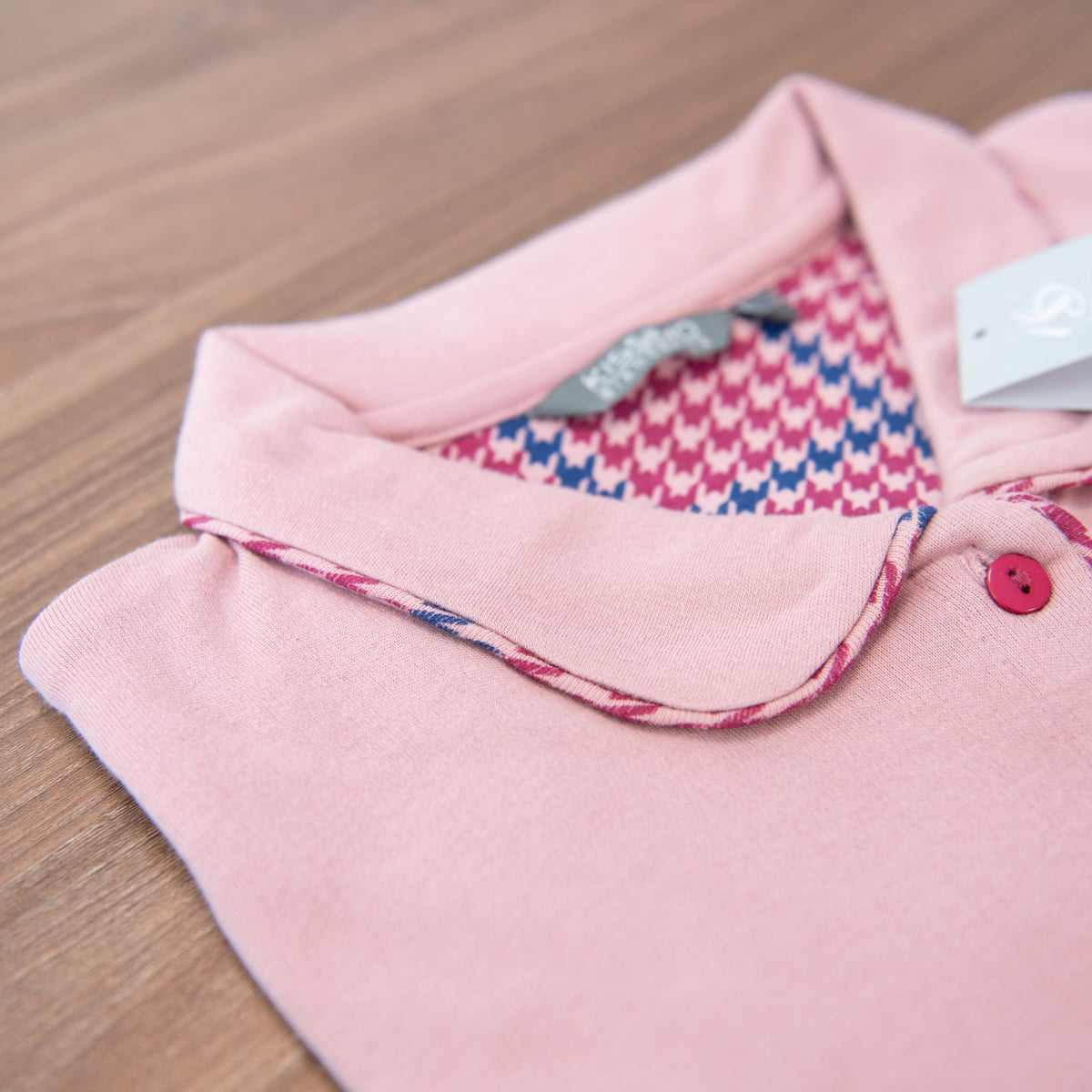 Pigiama donna caldo cotone a giacca rosa Biancaluna D3010