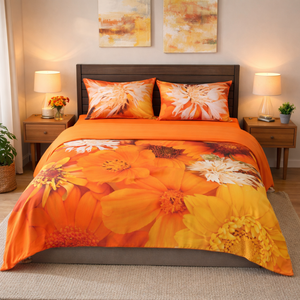 Completo letto 100% cotone Biancaluna Iris