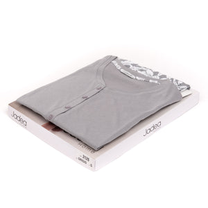 Pigiama donna estivo cotone Jadea 3126 grigio 