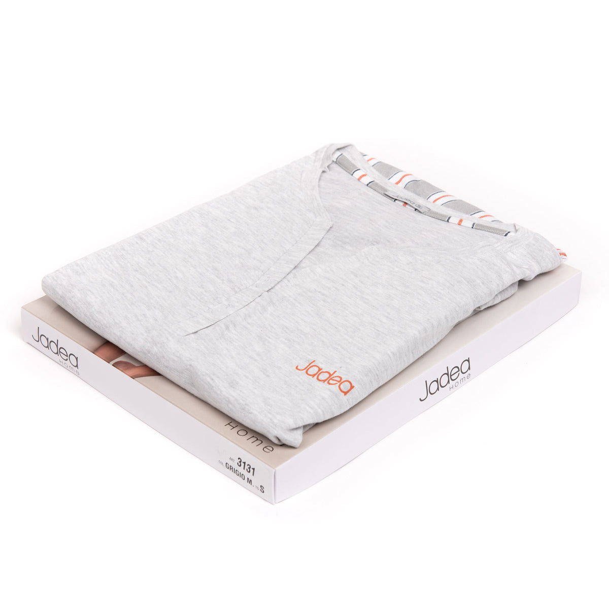Pigiama donna estivo Jadea 3131 corto cotone grigio melange