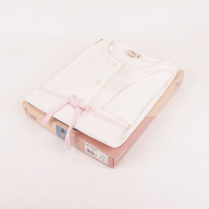 Abitino camicia da notte Cippi 3133 caldo cotone panna
