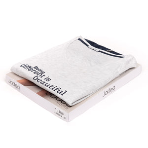 Pigiama donna estivo Jadea 3135 corto cotone grigio melange