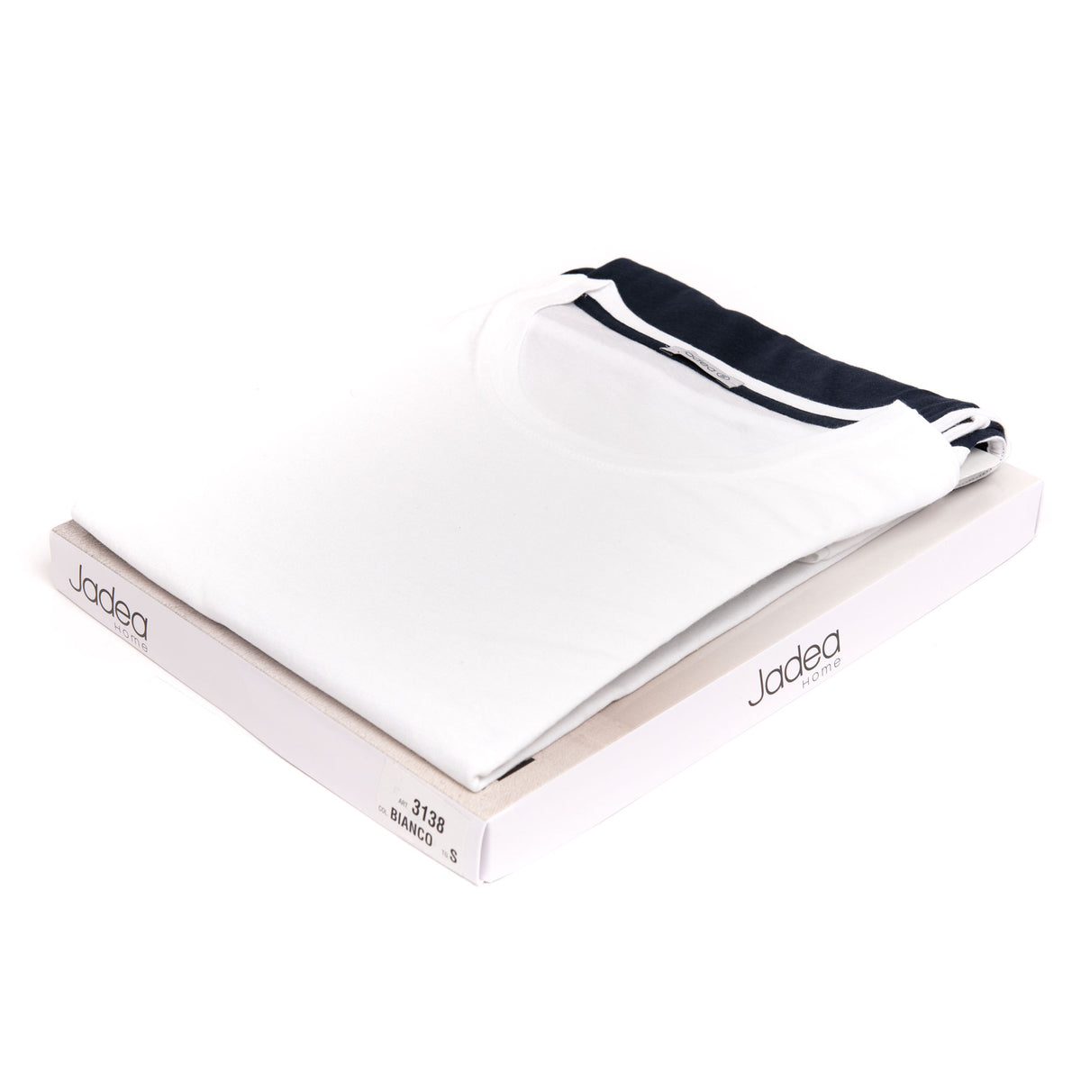 Pigiama donna estivo Jadea 3138 cotone modal bianco