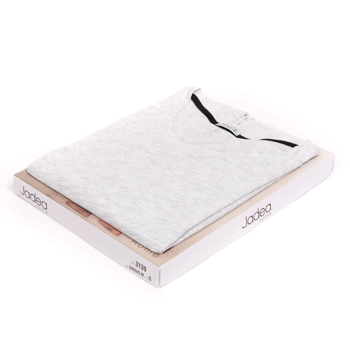 Maxi maglia abitino Jadea 3139 cotone modal grigio melange