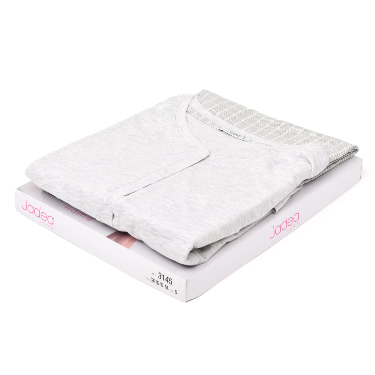 Pigiama donna estivo cotone Jadea 3145 grigio melange