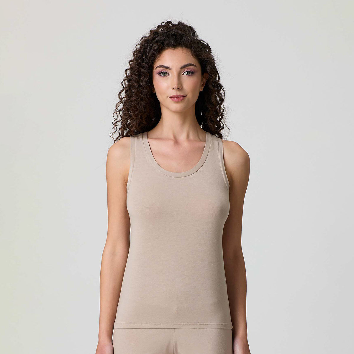 Canotta donna spalla larga micromodal elasticizzato Jadea 3187