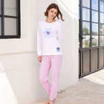 Pigiama donna primaverile in cotone Jadea 3259