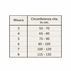 Fascia elastica lombare panciera misto lana 