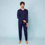 Pigiama uomo 100% cotone Irge IRL1965 aperto
