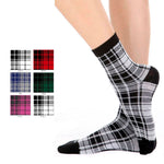 Calze donna caldo cotone Meritex 3492 scozzesi 6 paia