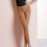 Leggings effetto camoscio Love and Bra caramello 35524