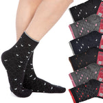 Calzini caldo cotone donna Meritex cuoricini 3580 B 6 paia