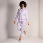 Pigiama Donna tinta unita in caldo cotone interlock Lunatica 42154