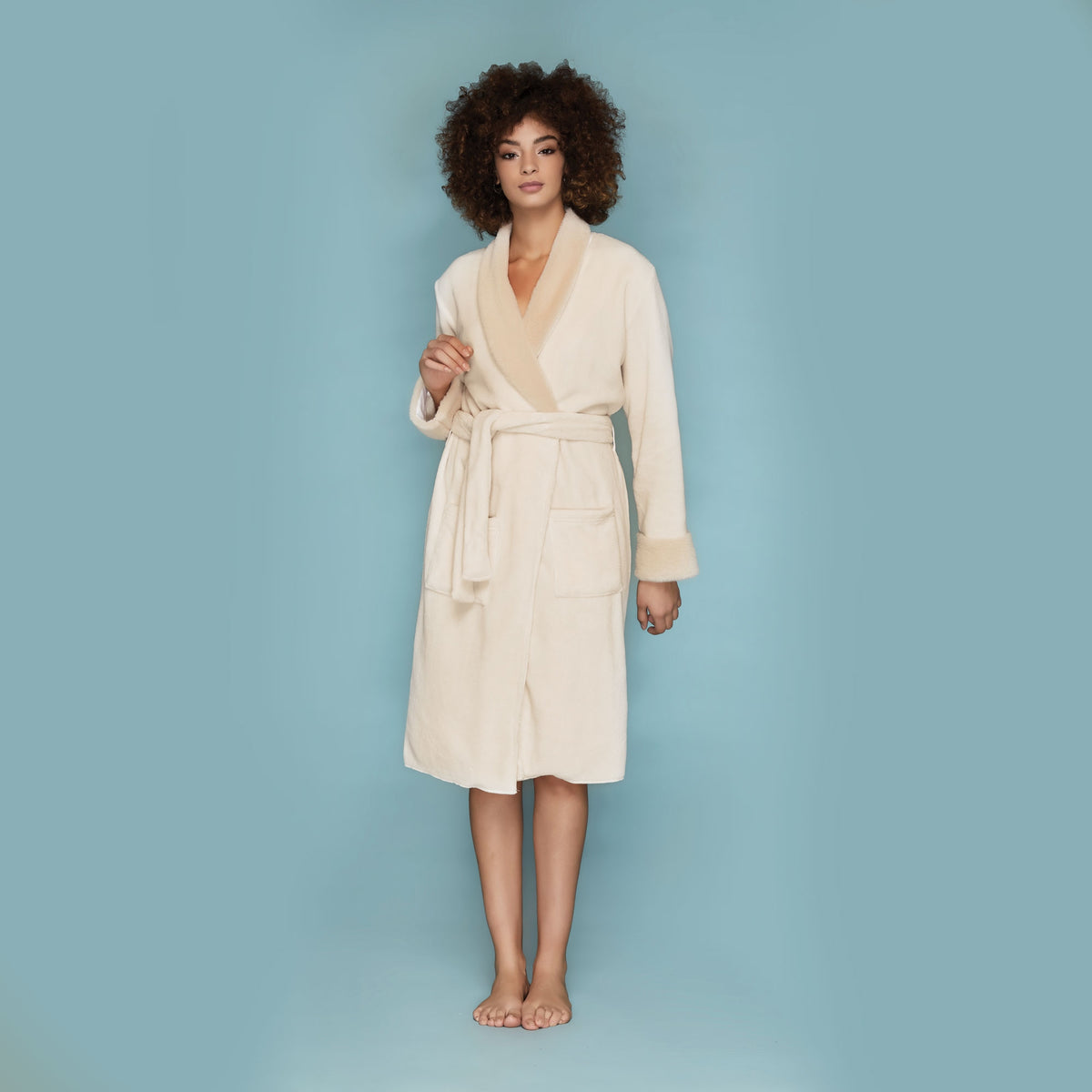 Vestaglia donna invernale Cippi 4270 coral pile 