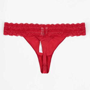 Perizoma donna con pizzo rosso Admas 42716