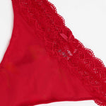 Perizoma donna con pizzo rosso Admas 42716