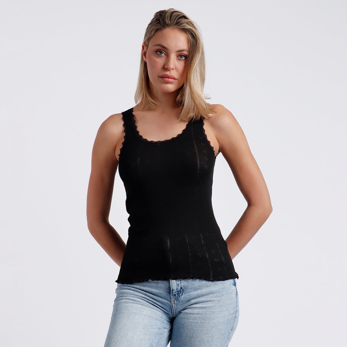 Canotta donna sottogiacca pizzo Admas 43481
