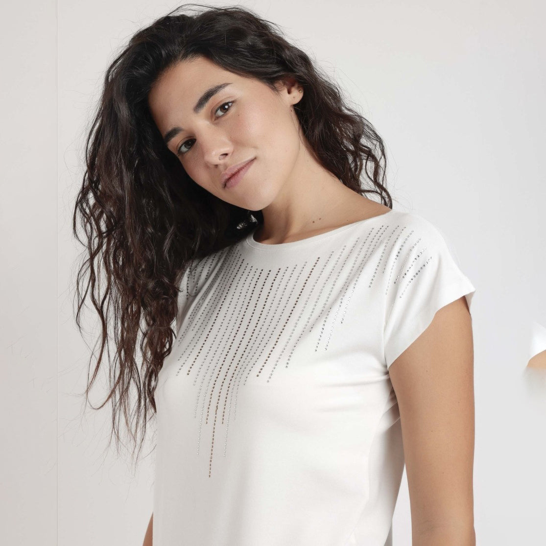 Maglia donna con stass in viscosa Admas 43625