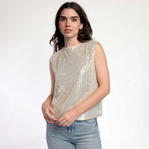 Maglia con paillettes piccole Admas 43632