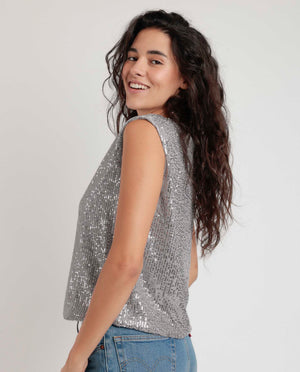 Maglia con paillettes piccole Admas 43632
